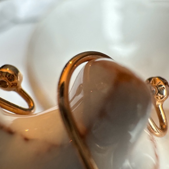 Pandora Rose Earring Posts & Textured Claw Earrings - Picture 4 of 7